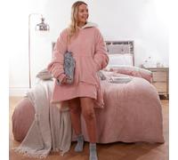 Ohs Hoodie Blanket Ultra Plush Wearable Sherpa Oversize - Blush