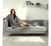 Sienna Hoodie Blanket, Mothers Day Gifts Ultra Soft Sherpa Fleece Warm Cosy Oversized Wearable Blanket Hooded Snuggle Hoodie Sweatshirt for Women Girls Men Kids Big Pocket, Charcoal Grey