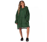 Ohs Hoodie Blanket Ultra Plush Wearable Sherpa Oversize - Forest Green