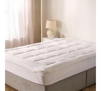 OHS Hotel Quality Anti Allergy Deep Fill Mattress Topper in White | Size: Double OHS White Double