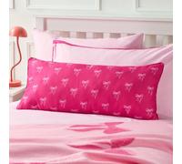 Ohs Kids Bows Print Bolster Pillow Soft Back Support Filled Cushion