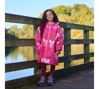 OHS Kids Bows Sherpa Lined Drying Changing Robe Water Resistant in Pink | Size: S/M OHS Pink S/M