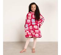OHS Kids Cake Bow Print Hoodie Blanket Sherpa Fleece Loungewear in Pink OHS Pink One Size