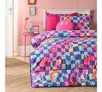 Ohs Kids Checkerboard Coverless 10.5 Tog Duvet Set With Pillowcase - Single