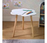 OHS Kids Cloud Shaped Novelty Side Table Desk End Tables in White OHS White