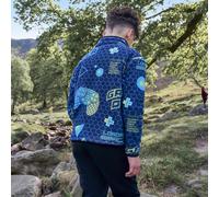 OHS Kids Fleece Jacket Half Zip Lightweight Gaming Print Fleece Pullover in Green | Size: 8-9 Years OHS Green 8-9 Years