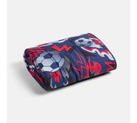 OHS Kids Football Gaming Print Teddy Fleece 3kg Weighted Blanket in Navy | Size: 100 cm × 150 cm OHS Navy 100 cm × 150 cm
