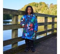 OHS Kids Football Sherpa Lined Drying Changing Robe Water Resistant | Size: Large OHS Multicolor L