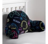 Kids Gaming Cushion Bed Pillow Reading Gamer Support Arms Lumbar Chair OHS Black One Size