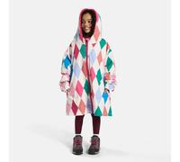 OHS Kids Harlequin Sherpa Lined Drying Changing Robe Water Resistant | Size: S/M OHS Multicolor S/M