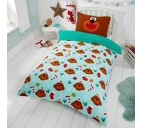 Ohs Kids Hey Duggee Soft Fleece Duvet Cover Set With Pillowcase - Single