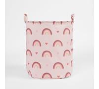 OHS Kids Laundry Basket Clothes Shoe Storage Toy Organiser Pop Up in Light Pink OHS Light Pink