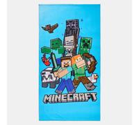 Ohs Kids Minecraft Beach Bath Towel Absorbent Quick Dry Microfibre
