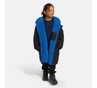 OHS Kids Plain Sherpa Lined Drying Changing Robe Water Resistant in Black | Size: Large OHS Black L