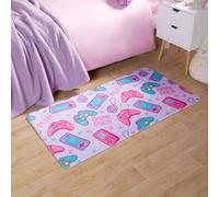 OHS Kids Rug Supersoft Washable Gaming Rugs Bedroom Mat, Lilac - 65 X 120Cm