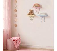 Ohs Kids Set Of 3 Bows Novelty Floating Shelves Wall Mounted Display