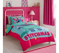 OHS Kids Stitch Cotton Blend Duvet Cover Set Xmas Bedding in Mint | Size: Single OHS Mint Single