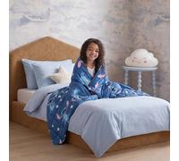 OHS Kids Stitch Weighted Blanket 3kg Sensory Sleep Throw in Blue | Size: 100 cm × 150 cm OHS Blue 100 cm × 150 cm