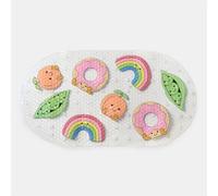 Ohs Kids Sweetie Pies Pvc Bath Mat Non Slip Strong Suction
