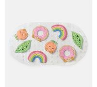 OHS Kids Sweetie Pies PVC Bath Mat Non Slip Strong Suction in Clear OHS Clear