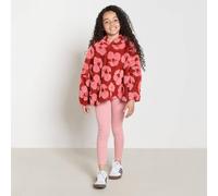 OHS Kids Tufted Cropped Hoodie Teddy Fleece Sweatshirt Loungewear in Red | Size: Large OHS Red L