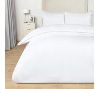 OHS King Size Bedding Set, Presents for Women Men Super Soft Microfibre Piped Edge Luxury Comfy Warm Cosy King Size Duvet Cover Set with Pillowcases, White/Charcoal