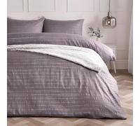 OHS King Size Duvet Cover Sets Grey, Super Soft Cosy Warm Luxurious Embossed Design King Size Bedding Stylish Comfy Duvet Cover Sets with Matching Pillowcases
