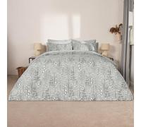 OHS King Size Duvet Cover Sets Willow Branch, Reversible Super Soft Cosy Warm Bedding Sets King Size Luxurious Comfy Easy Care Quilt Cover Bedding Sets with Matching Pillowcases, Grey/Light Grey