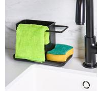 Ohs Kitchen Sink Caddy Sponge Holder Cloth Hanger Organiser