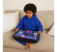 OHS Lap Trays with Bean Bag Cushion, Gaming Large Padded Lap Tray with Cushion Kids Adults Dinner Trays on Laps Suitable for Work Food Studies TV Sofa or Bed, Neon