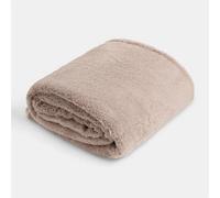 Ohs Large Teddy Fleece Throw Blanket - 200 X 240Cm - Mink