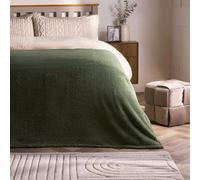 Ohs Large Teddy Fleece Throw Blanket, Evergreen - 150 X 200Cm