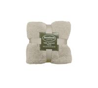 OHS Large Teddy Fleece Throw Blanket in Cream | Size: 150 cm x 200 cm OHS Cream 150 cm x 200 cm