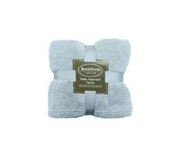 Large Teddy Fleece Throw Blanket Brentfords Blue 150cm x 200cm