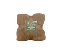OHS Large Teddy Fleece Throw Blanket in Medium Beige | Size: 150 cm x 200 cm OHS Medium Beige 150 cm x 200 cm