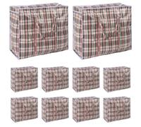 OHS Laundry Bags Zip 10 X Extra Large Clothes Bedding Storage Bag Organiser - Grey