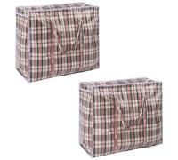 OHS Laundry Bags Zip 2 X Extra Large Clothes Bedding Storage Bag Organiser - Grey