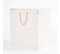 OHS Laundry Basket Foldable Clothing Hamper Washing Boucle Teddy Fleece Storage Bin