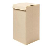OHS Laundry Basket with Lid Faux Linen Foldable Laundry Hamper, Natural