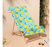 OHS Lemon Large Towel Bath Quick Dry Summer Travel Microfibre Absorbent in Yellow OHS Yellow