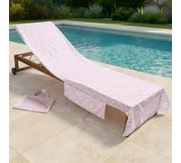 Ohs Leopard Beach Towel With Bag Quick Dry Absorbent Travel Spa