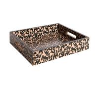 OHS Leopard Decorative Tray Rectangle Coffee Table Vanity, Leopard Print | Leopard Pattern Rectangle Decorative Tray, Leopard Print Finish, for Coffee Table, Vanity or Shelf Styling