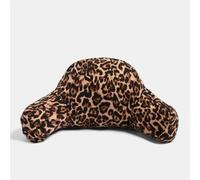 OHS Leopard Print Inflatable Cuddle Cushion, Gifts for Women Reading Pillow for Bed Adult with Microfibre Cover Sun Lounger Back Support Cushion with Arms Sofa Poolside Beach Lounge Travel Cushion
