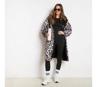 OHS Leopard Print Water Resistant Coat Sherpa Lined Drying Changing Robe | Size: S/M OHS Multicolor S/M