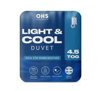 OHS Light & Cool 4.5 Tog Duvet Summer Quilt in White | Size: Single OHS White Single