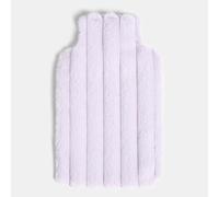 OHS Lilac Purple Hot Water Bottle with Faux Fur Bubble Ribbed Cover, 2L Leakproof Large Hot Water Bag for Neck Shoulder Pain Relief and Hand Feet Warmer for Women Girls