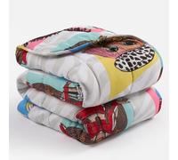 OHS LOL Dolls 3kg Weighted Blanket, Microfibre Reversible Super Soft Weighted Blanket Calming Stress Gift Sleep Therapy Anxiety Relief, Grey - 150 x 100cm (Disclaimer:Only suitable for age 3+years)