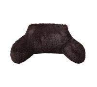 OHS Long Hair Cuddle Cushion Big Cudle Cushions Grey, Coffee | Soft Fleece Cuddle Cushion Ideal For Reading Gaming Watching TV On Bed Or Sofa
