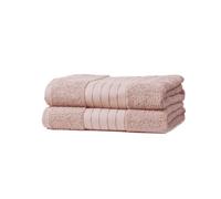 Ohs Luxury 100% Cotton 2 X Jumbo Bath Sheets, Blush Pink