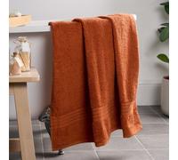 Ohs Luxury 100% Cotton Bath Sheet, 90 X 150Cm - Burnt Orange